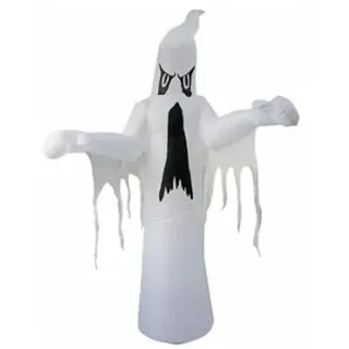 Luna24 simply great ideas... Halloween Deko selbstaufblasender Riesengeist mit Beleuchtung, 2,30 Mtr. hoch, Geist, Gespenst.