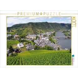 CALVENDO Puzzle CALVENDO Puzzle Blick über die Stadt Cochem und Weinberge 1000 Teile Lege-Größe 64 x 48 cm Foto-Puzzle Bild von Anja Frost, 1000 Puzzleteile