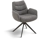 MCA Stuhl Valdez Stoff Grau Anthrazit