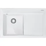 Franke Mythos MTK 611-78 links Einbauspüle Keramik glacier Handbetätigung 780 x 510 mm