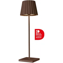 SOMPEX Dekoleuchte Aluminium, Metall, Stahl 38 cm Akku-Tischleuchte braun