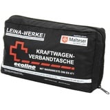 Leina-Werke 11062 KFZ-Verbandtasche Compact Ecoline mit Warnweste und Klett, Schwarz/Weiß/Rot