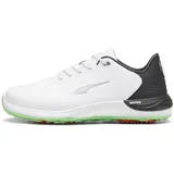 Puma Herren Phantomcat Nitro + Golf Shoe, White Black-Fluro Green PES, 48.5 EU