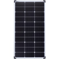 enjoy solar PERC 12V 9-Busbars (9BB) Monokristallines Solarpanel ideal für Wohnmobil, Gartenhäuse, Boot Mono 100W(schmal), Abmessungen: 100,08 cm x 56,39 cm x 6,10 cm