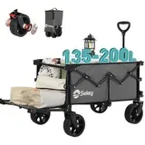 Sekey Bollerwagen FW83, faltbar, 150kg Traglast, 86 x 48 x 97cm (L/B/H), grau