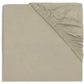 jollein Spannbettlaken Jersey - Für Wiegen - Olive Green - 40/50x80/90cm - 100% Baumwolle - Spannbetttuch - Olivgrün