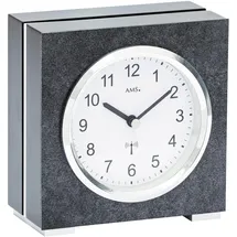 AMS Funktischuhr AMS "F5152", silber (schwarz, silberfarben), Tischuhren, Wohnzimmer, Esszimmer, Made in Germany