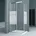 Doporro Eckeinstieg Duschkabine links 75 80 6 mm ESG Glas