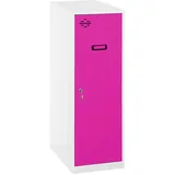 simonlocker montadas Dism.single Mini Schließfach 40,0 x 50,0 x 91,5 cm Weiß/Pink
