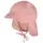 Maximo GOTS Baby-Schildmütze, Band Musselinstoff, Nackenschutz, Futter, UV 45 Altrosa - 45