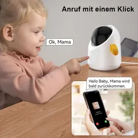 Avylet 2K/3MP Babyphone mit Kamera APP 360° 5" WLAN Video Babyfone