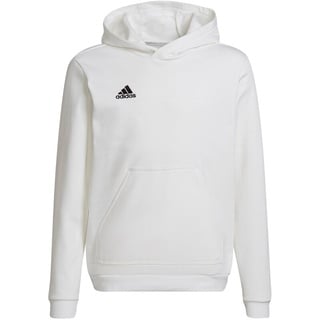 Adidas Entrada 22 Hoodie Kinder white/black 164