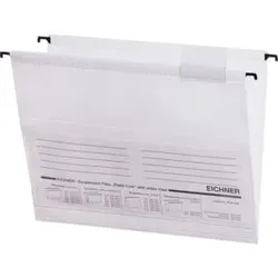 Eichner PVC-Hängemappe Platin Lineseitlich offen, weiß