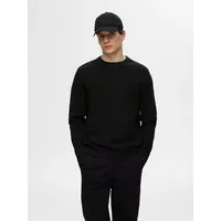 Selected Rundhalspullover Schwarz XL