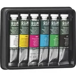 LUKAS Malfarbe Tempera 19ml Set 6ST K118006 Tube