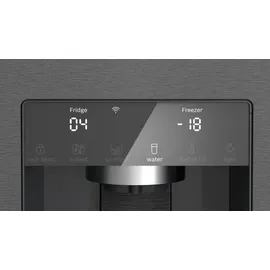 Bosch KFI96AXEA Serie 6 French Door (574 l, 1830 mm hoch, Schwarz)