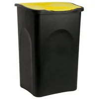 stefanplast Mülleimer 50 l Schwarz-Gelb