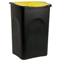 stefanplast Mülleimer 50 l Schwarz-Gelb