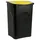 stefanplast Mülleimer 50 l Schwarz-Gelb