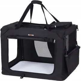 Songmics Hundebox faltbar 102 x 69 x 69 cm Schwarz