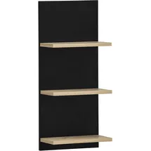 Schildmeyer Regal Emmik 70,2 cm x 17,5 cm x 30,3 cm Schwarz-Eiche