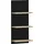 Schildmeyer Regal Emmik 70,2 cm x 17,5 cm x 30,3 cm Schwarz-Eiche