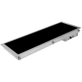 KBS Gastrotechnik Einbau Glaskeramik-Warmhalteplatte mit Strahlheizkörpern GN 5/1