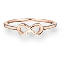 Glanzstücke München Ring Infinity Sterling Silber in roségold, | Gr.: 60