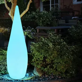 GLOBO Außen Stand Steck Lampe (inkl. RGB LED)  - weiß
