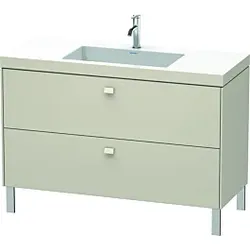 Duravit Brioso c-bonded Waschtisch mit Unterbau BR4703O9191, 120x48cm, Taupe, 1 Hahnloch