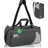 Tolaccea Sporttasche Rucksack Groß mit Schuhfach Nassfach und Laptopfach Trainingstasche Fitness Tasche Gym Duffel Bag Herren Damen für Reise,Sport,Sauna,Schwimmen,Fußball,Radfahren(54L/Erweiterbare)