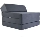 FORTISLINE - Klappmatratze 200x70x10cm - 3-teilige Faltmatratze - H2 Gästematratze - Camping Faltbare - Kamping Bett - Waschbar Bezug - Erwachsene Klappbar - Reisematratze - Schaumstoff Matratze