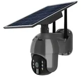 Tuya Rotierende Smart WiFi 2MP Full HD PTZ-Kamera mit 8-W-Solarpanel