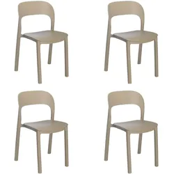 Resol garbar ONA Stuhl Indoor, Outdoor Set 4 Sand - Sand