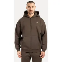 SMILODOX Herren Zip Hoodie Cedrik Braun braun L