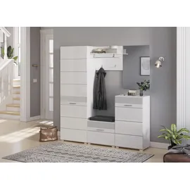 Home Affaire Malmö Garderobenschrank 55 x 37 x 190 silber