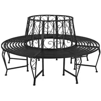 DEMA Baumbank Ø 163 x 85 cm Schwarz