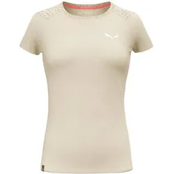 SALEWA Damen Shirt PURE SALAMANDER AM W T-SHIRT, oatmeal melange, 40