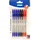 Stylex Kugelschreiber Blau/Schwarz/Rot 1,0 mm 8 St.