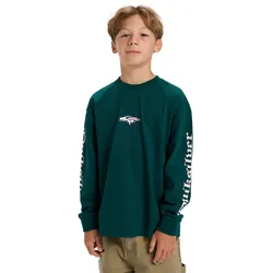 Langarmshirt QUIKSILVER "Mercury Old English", Kinder, Gr. 16, grün (botanical garden), 100% Baumwolle, Langarm, Shirts