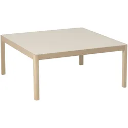 Muuto Workshop Couchtisch, 86 x 86 cm, eiche natur / linoleum grau