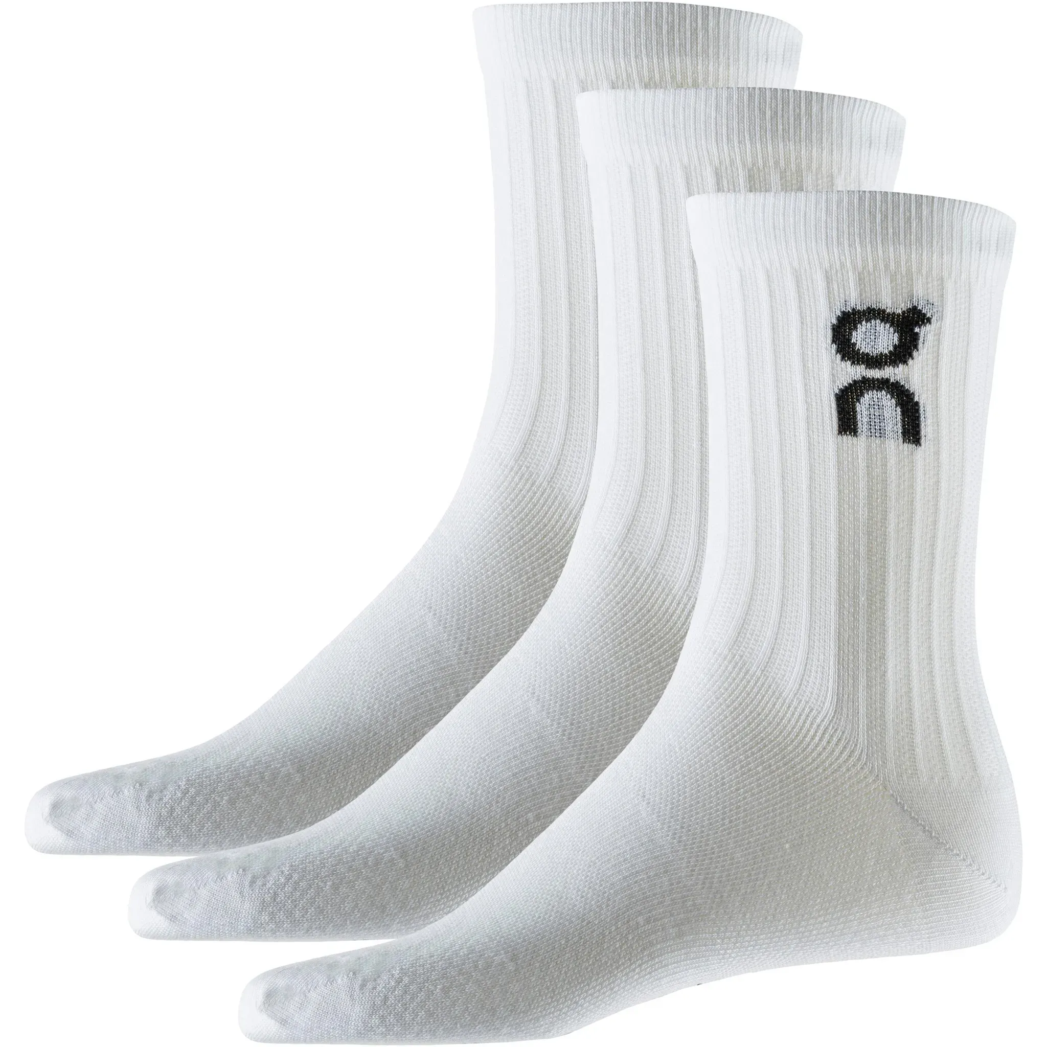 On Logo Sock High 3P Socken in white, Größe 35-38 - weiß