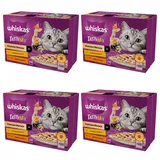 whiskas Adult 48x85g Creamy Variations Nassfutter für ausgewachsene Katzen in Sauce mit: Huhn, und Gemüse, Lamm Pute