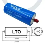 Lithium-Titanat Akkuzellen - 66160 LTO 2,3V 45Ah - 30000 Zyklen - 30 Stück - Für DIY 12V 24V Batteriepack Auto Starter Boot Audio