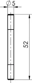 Mahr Messeinsatz Paar 52mm zylindrisch HP