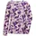 GOLDNER Kurzgröße: Langarm Viskose-Jersey Shirt mit Print in lila / gemustert | Gr.: 19