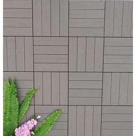 Trendline Klickfliese WPC 30 x 30 x 2,1 cm grau