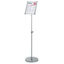 NOBO Infotafel 350x70x1010mm silber 1902383 für A4
