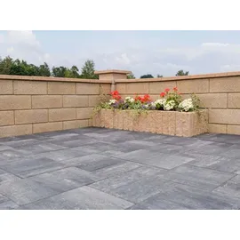 Diephaus Mauer Canta Pfeilerstein Quarzit 37,5 x 37,5 x 20 cm