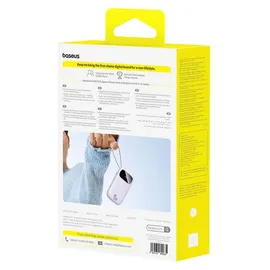 OEM Enerfill Powerbank Mit Display Und Usb-c-lightning-kabeln – Violett